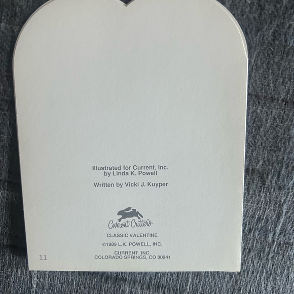 Lot 3 Vintage Valentine’s Day Cards w/ Envelopes Bear Squirrel Hearts 80s 90s - Picture 3 of 9